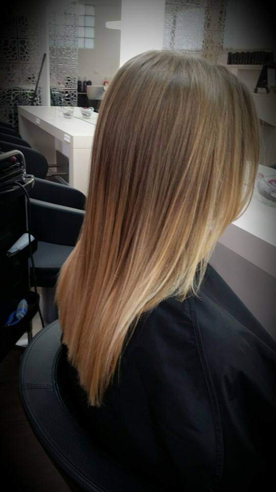 Ballayage-glattes-Haar