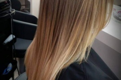 Ballayage-glattes-Haar